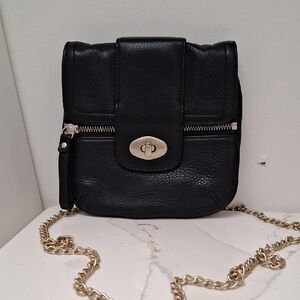 Banana Republic Black Leather Crossbody Bag